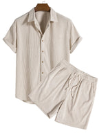Men's Button Shirt Set