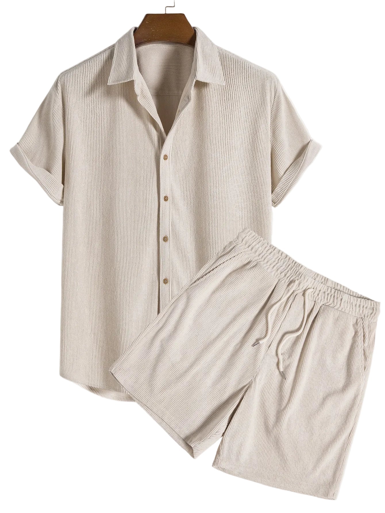 Men's Button Shirt Set