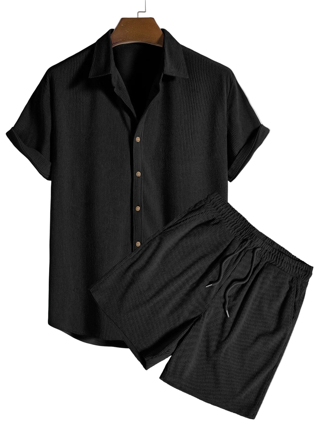 Men's Button Shirt Set