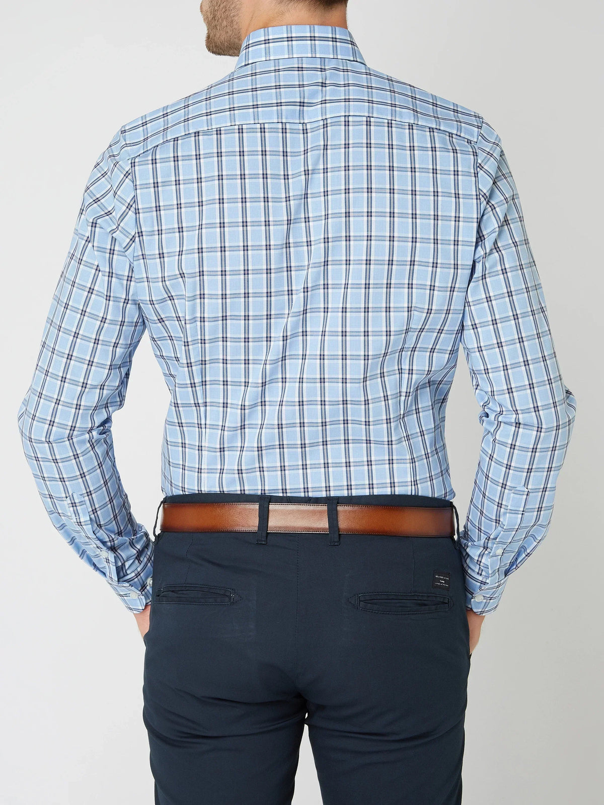 Men's Button-Up Checked Shirt