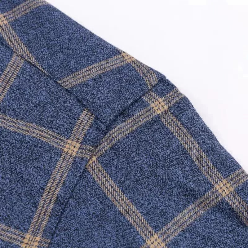 Men's Button-Up Checked Shirt