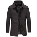 Men's Button-Up Collared Coat