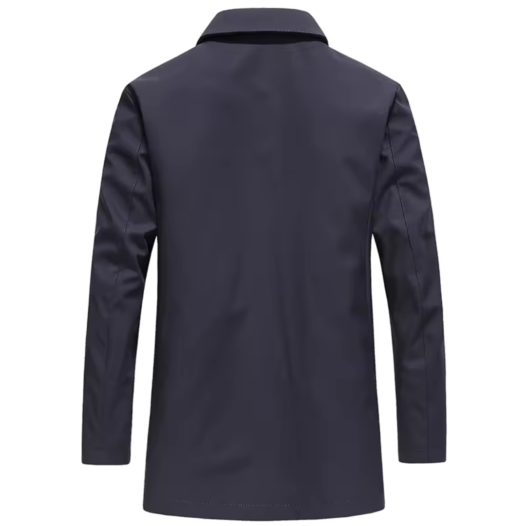 Men's Button-Up Collared Coat