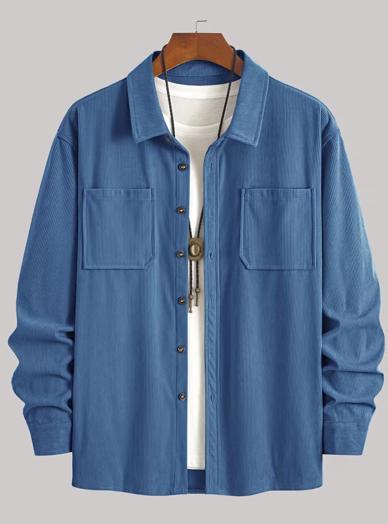 Men's Button-Up Overshirt