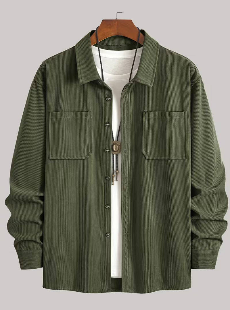 Men's Button-Up Overshirt