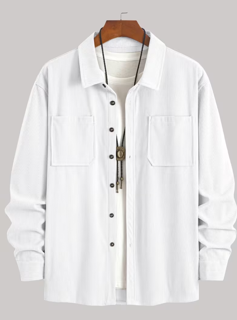 Men's Button-Up Overshirt