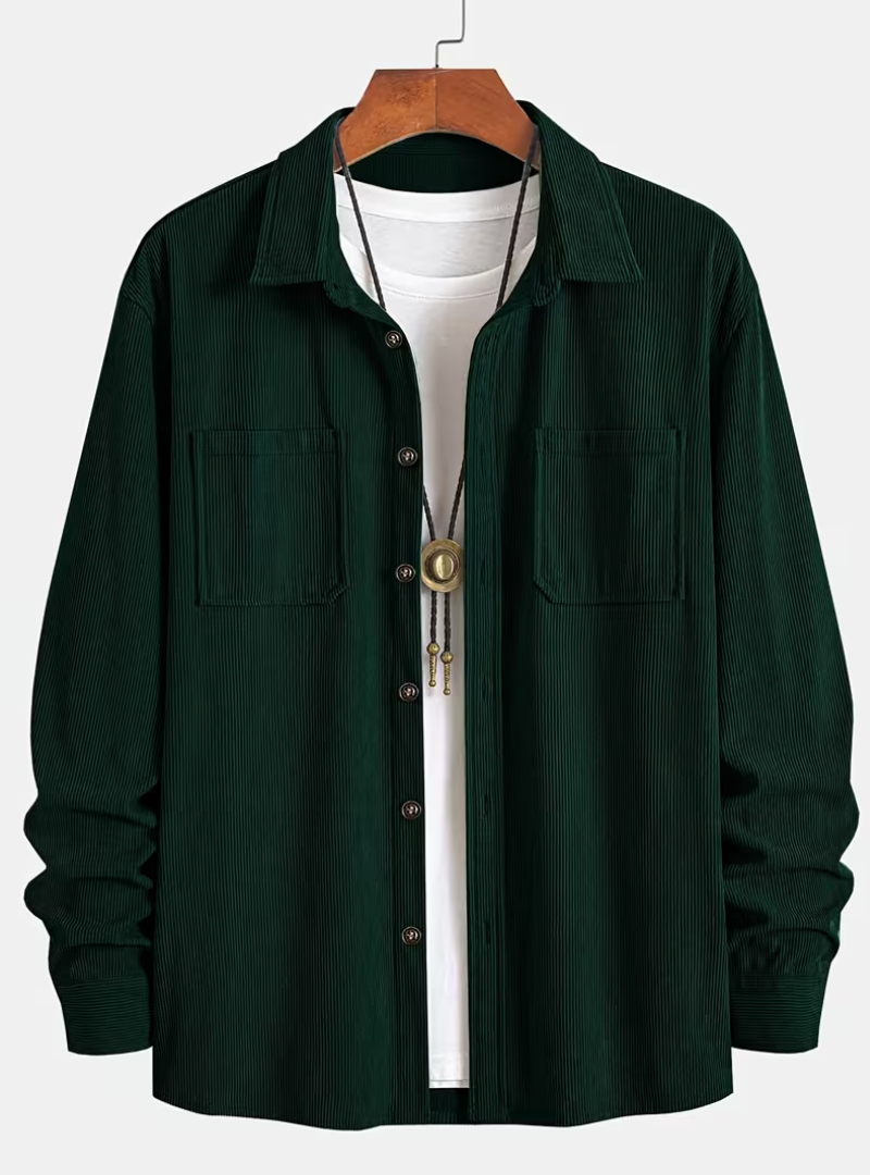 Men's Button-Up Overshirt