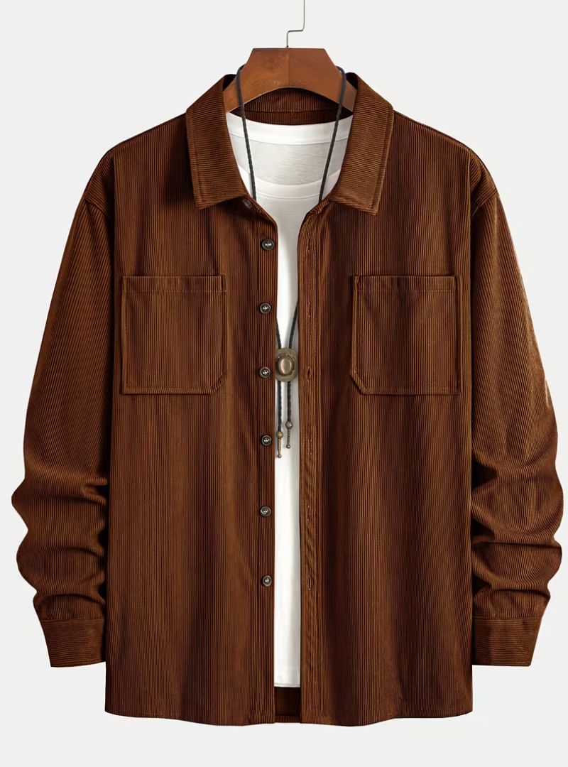 Men's Button-Up Overshirt