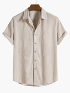 Men's Button-Up Shirt and Trousers Set