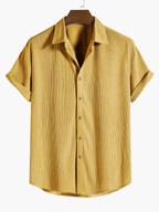 Men's Button-Up Shirt and Trousers Set