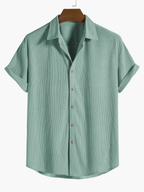 Men's Button-Up Shirt and Trousers Set