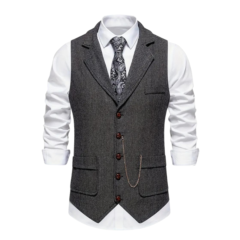 Men's Button-Up Suit Waistcoat