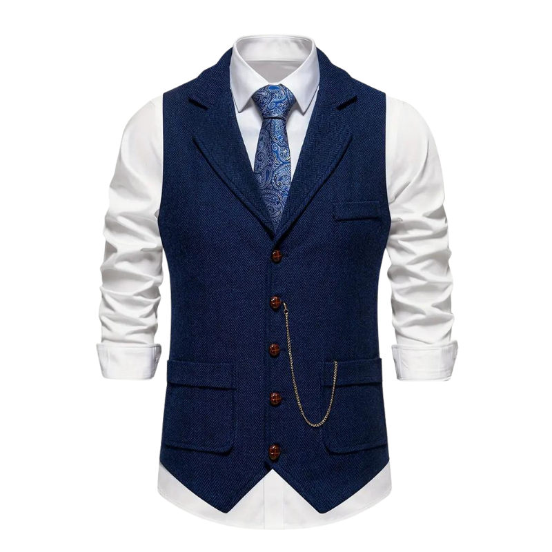 Men's Button-Up Suit Waistcoat