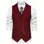 Men's Button-Up Suit Waistcoat