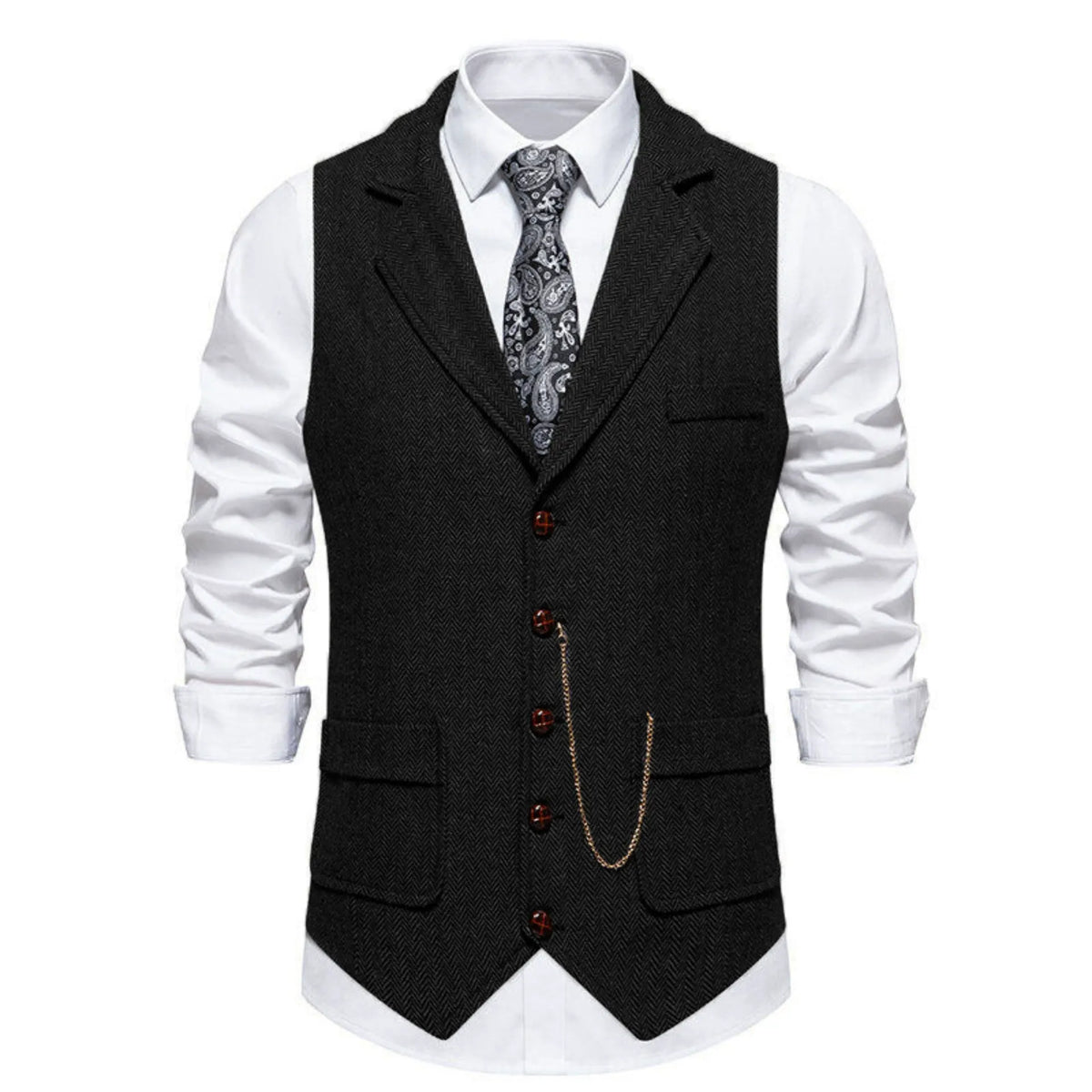 Men's Button-Up Suit Waistcoat