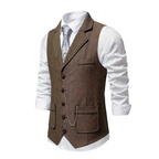 Men's Button-Up Suit Waistcoat