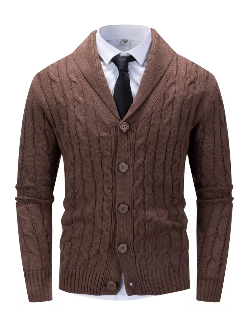 Men's Cable Knit Cardigan