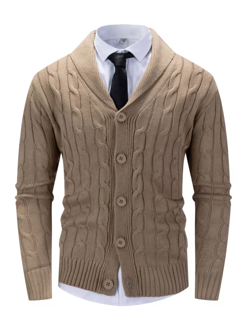 Men's Cable Knit Cardigan