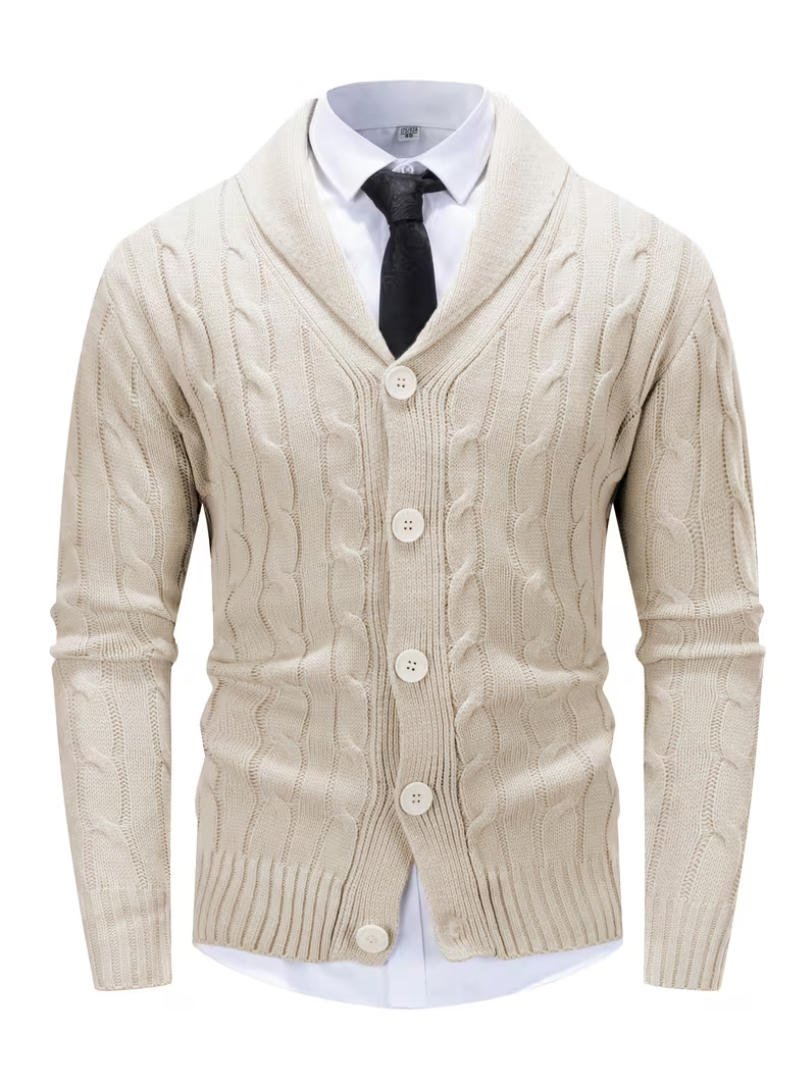 Men's Cable Knit Cardigan