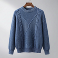 Men's Cable Knit Crew Neck Jumper