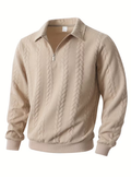 Men's Cable Quarter-Zip Jumper