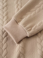 Men's Cable Quarter-Zip Jumper