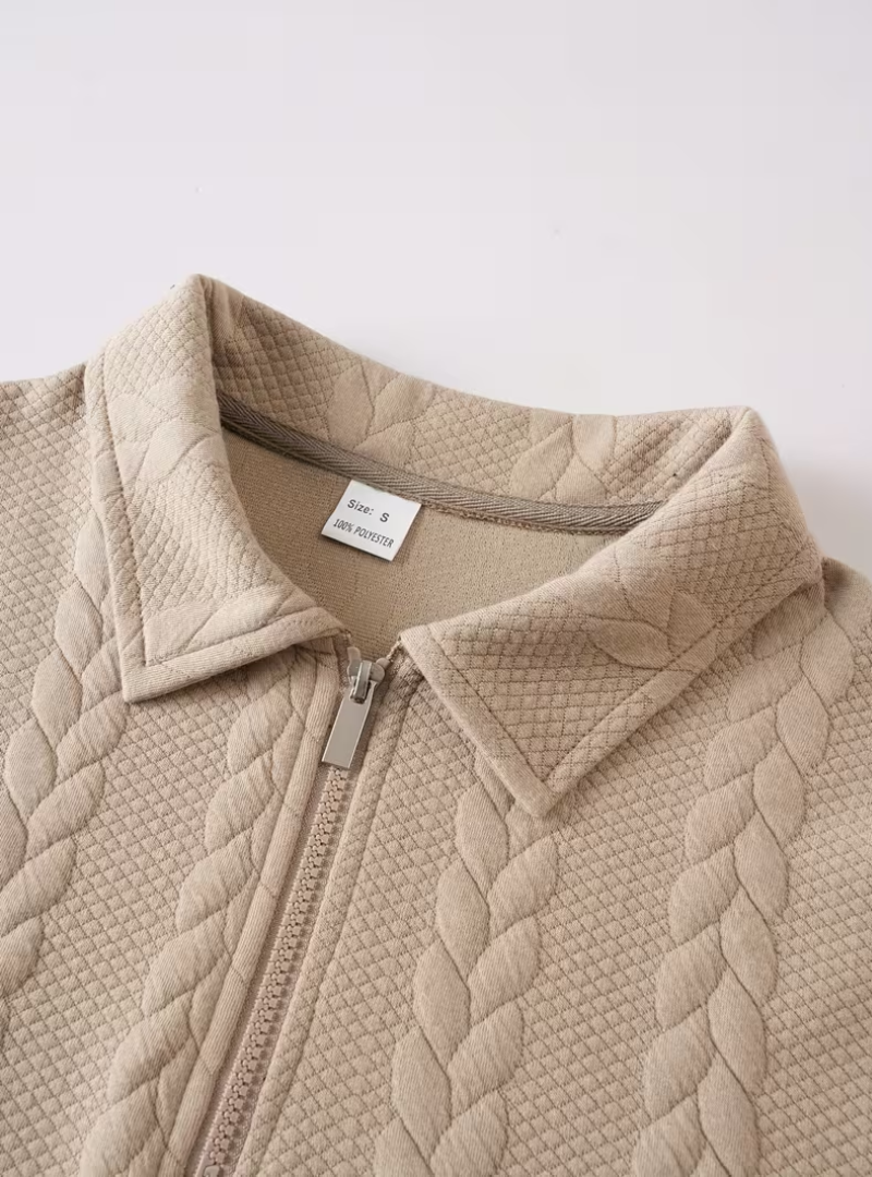 Men's Cable Quarter-Zip Jumper
