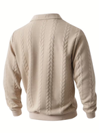 Men's Cable Quarter-Zip Jumper