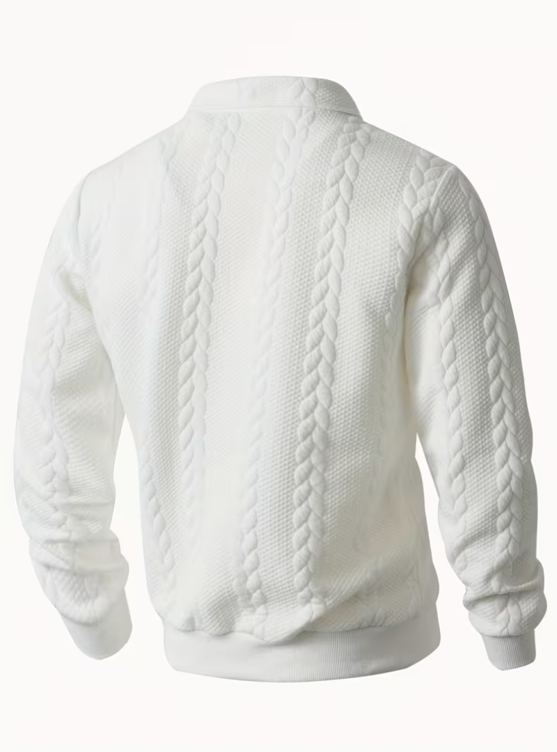 Men's Cable Quarter-Zip Jumper