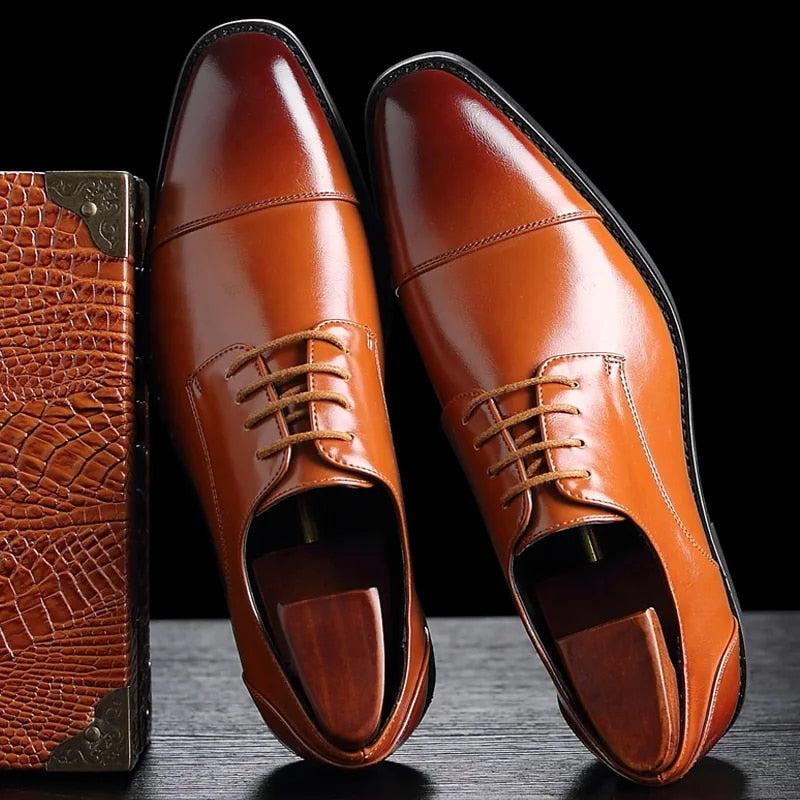 Men's Cap Toe Oxford Shoes