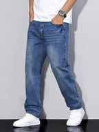 Men's Casual Straight Leg Jeans