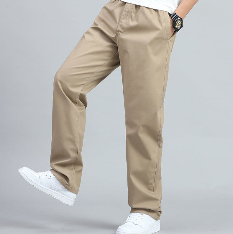 Men's Casual Straight Leg Trousers