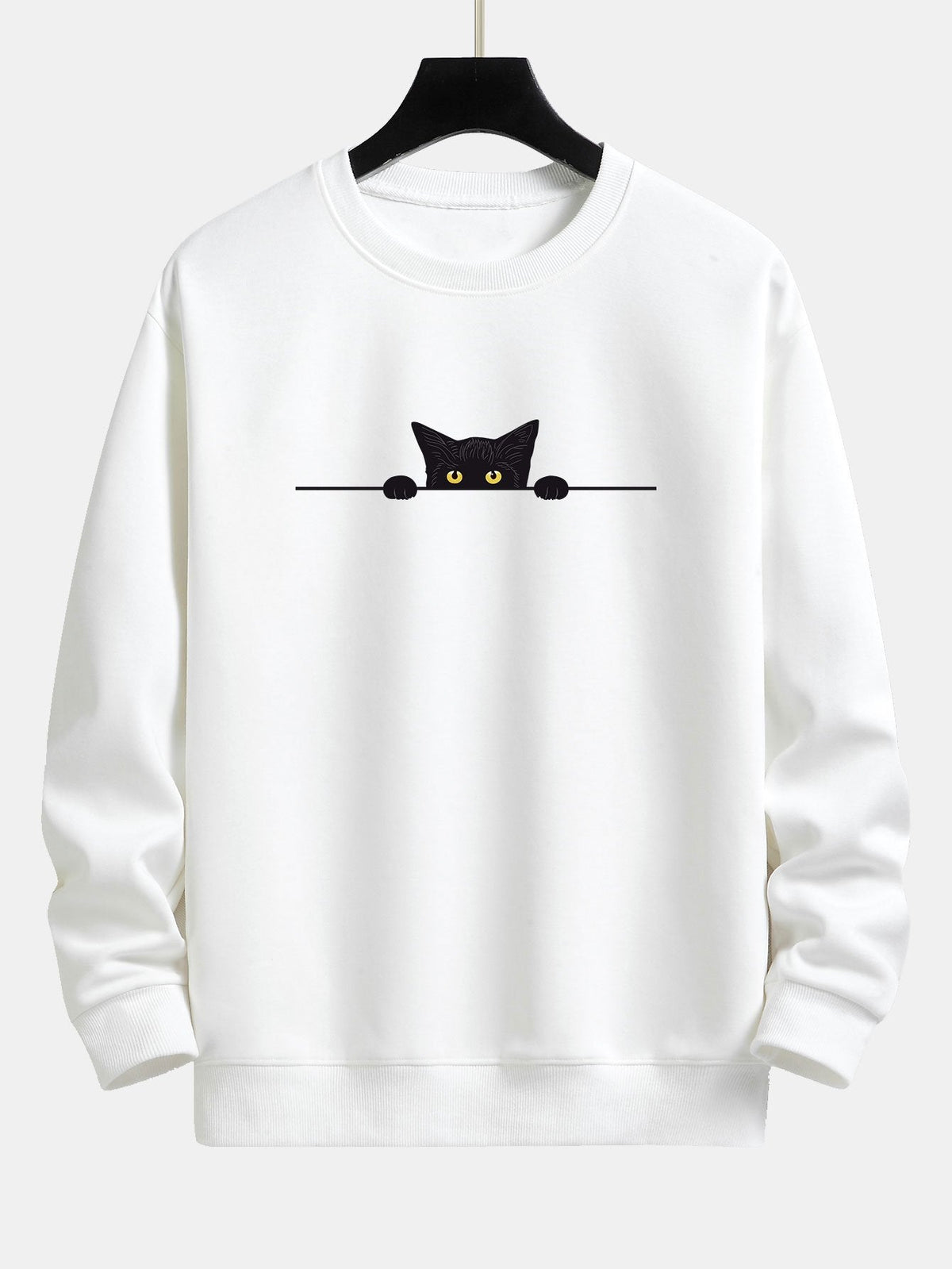 Men's Cat Print Sweatshirt