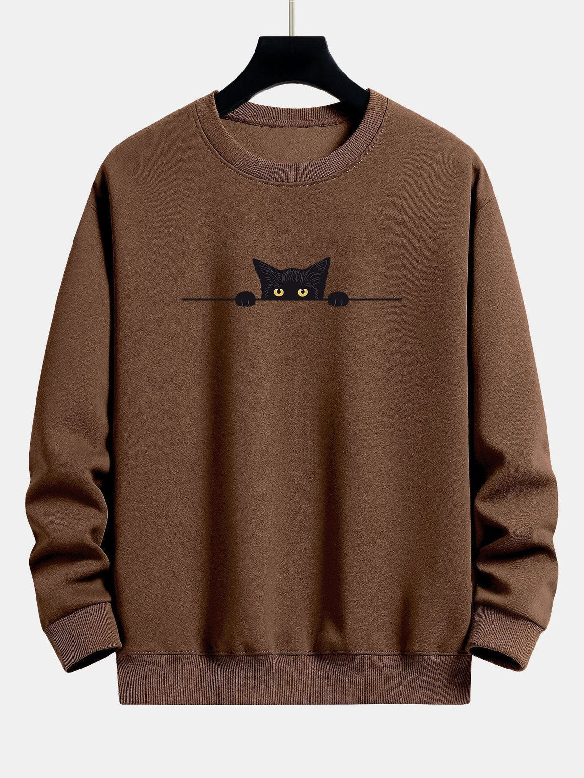 Men's Cat Print Sweatshirt