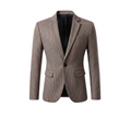 Men's Check Button Blazer