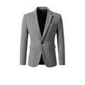 Men's Check Button Blazer