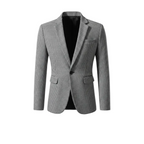 Men's Check Button Blazer