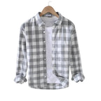 Men's Check Button Shirt