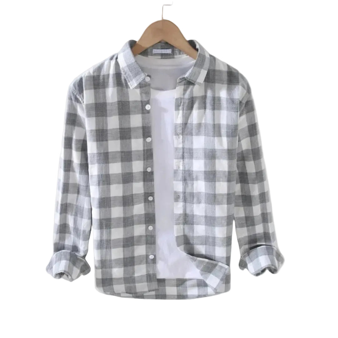 Men's Check Button Shirt