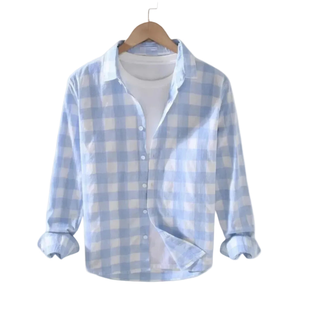 Men's Check Button Shirt