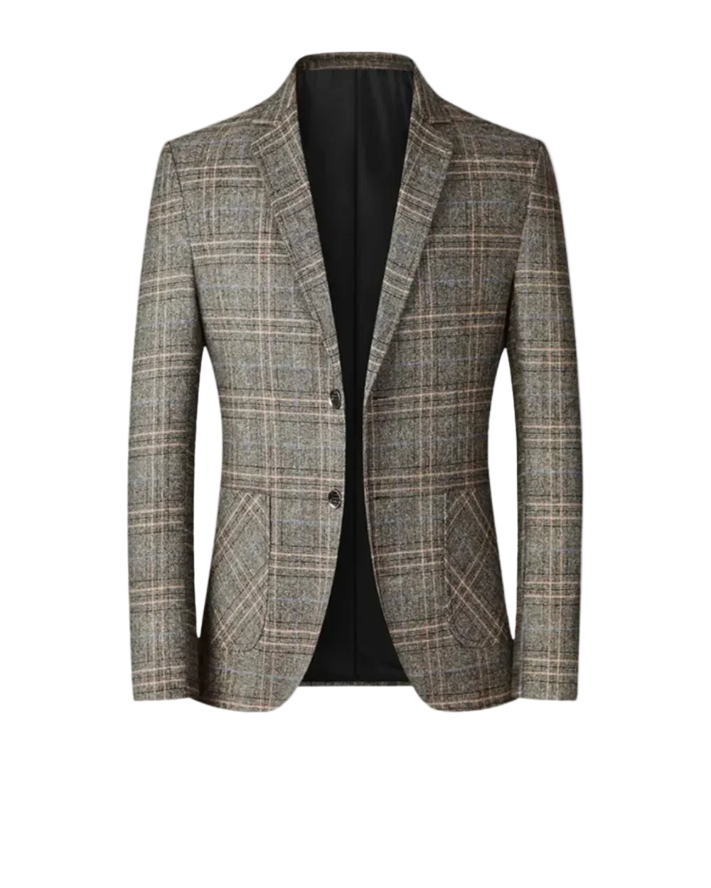 Men's Check Detail Blazer