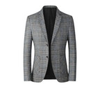 Men's Check Detail Blazer