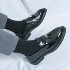 Men's Check Tassel Loafers