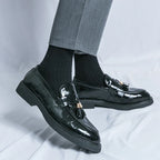Men's Check Tassel Loafers