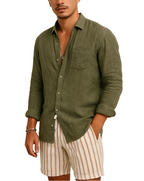 Men's Chest Pocket Button Shirt