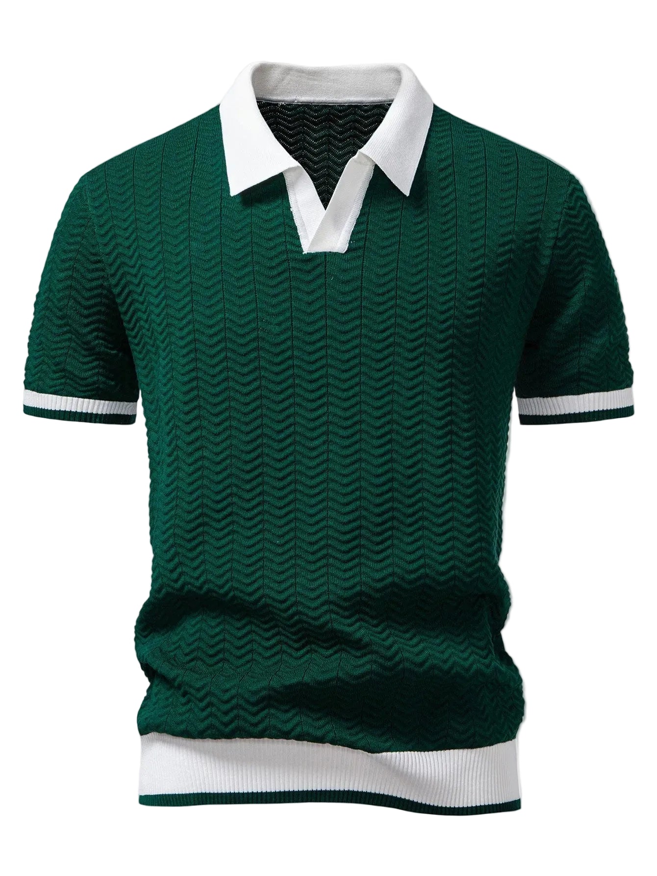 Men's Chevron Detail Polo Shirt