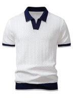 Men's Chevron Detail Polo Shirt