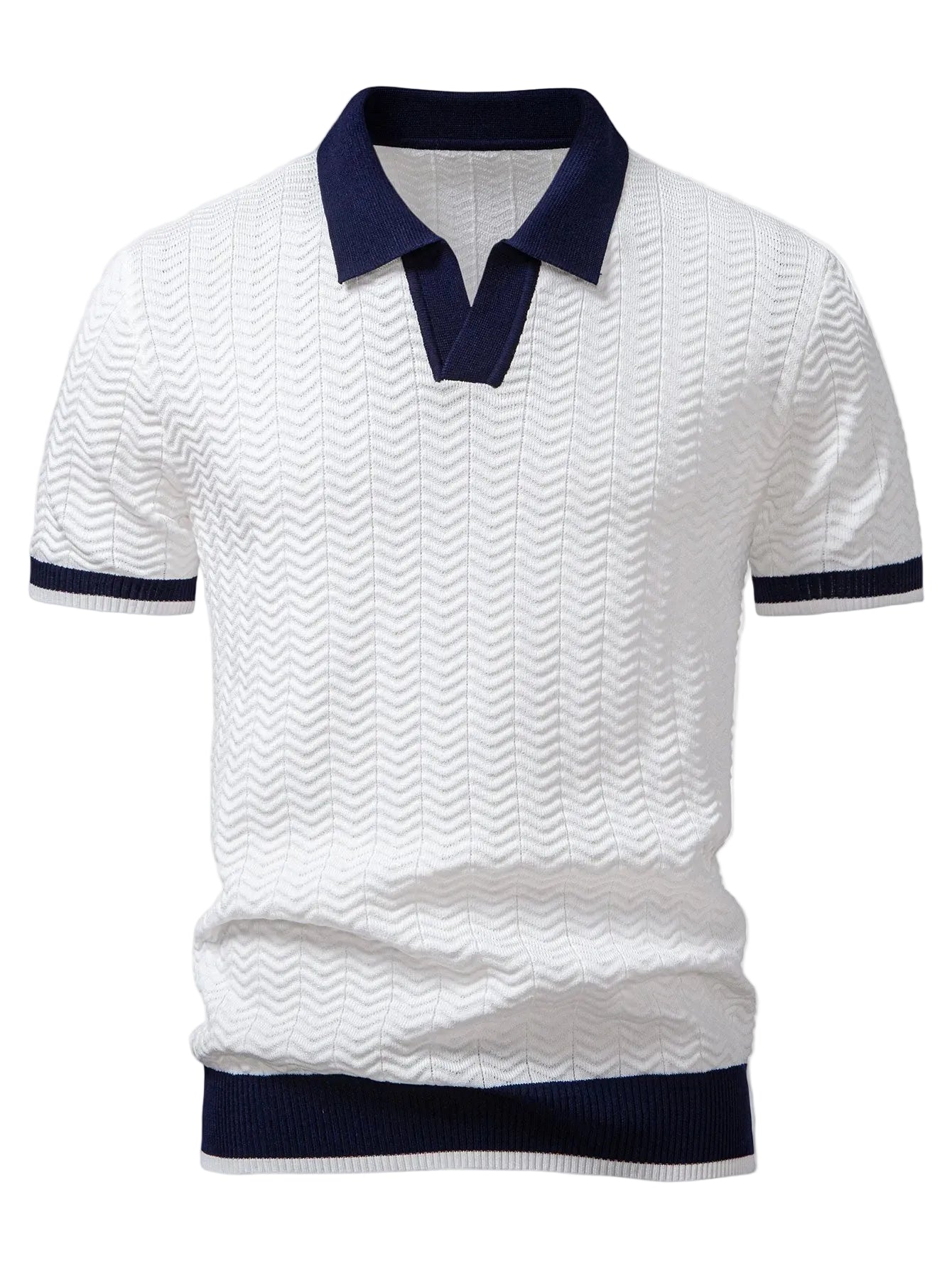 Men's Chevron Detail Polo Shirt