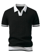 Men's Chevron Detail Polo Shirt