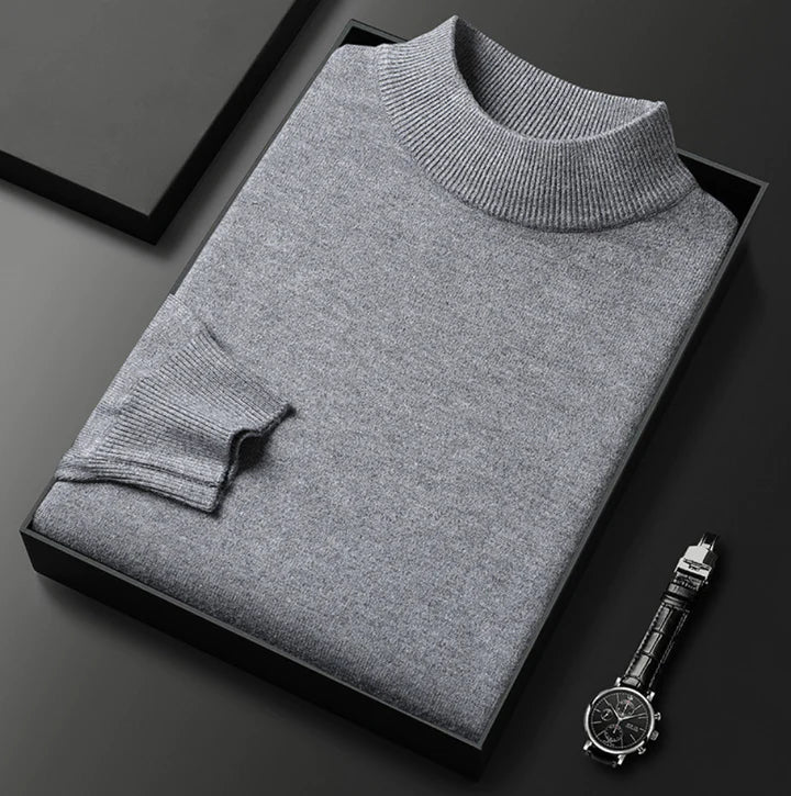 Men's Classic High Neck Jumper